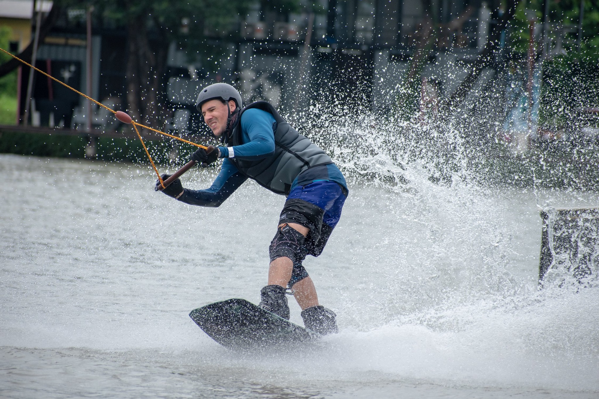 Aerial grab at Zanook Wake Park, best cable wake park Thailand